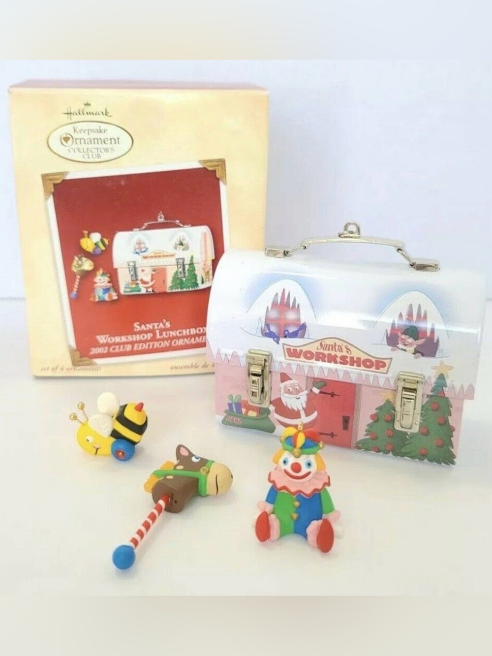 Hallmark Santa's Workshop Tin Lunchbox Play Set